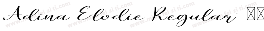 Adina Elodie Regular字体转换
